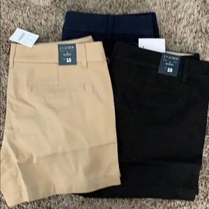 J. Crew 5” Shorts (lot of 3)
